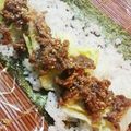 メダカの赤ちゃん's cooksnap of when they made 牛肉時雨で恵方巻き.