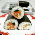 ＊すずたろ＊'s cooksnap of when they made 節分の恵方巻☆巻き寿司☆肉と野菜入り.
