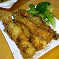 桃てろ's cooksnap of when they made 簡単！梅いわしの大葉マキマキフライ.