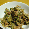 nuts46's cooksnap of when they made 豚肉と茄子とゴーヤの炒め物.