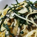ゆんも★'s cooksnap of when they made きのことベーコンの和風パスタ。.
