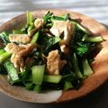 かぃあむ's cooksnap of when they made 小松菜と油揚げの炒め物.