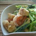 *優陽*'s cooksnap of when they made 小松菜と麩のチャンプルー.