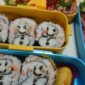 みらい★母ちゃん's cooksnap of when they made 雪だるまちゃん巻き寿司キャラ弁に♪.