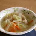ガメコ's cooksnap of when they made 白菜と肉団子の簡単ダシダ煮込みスープ.