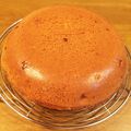 でこぼこみち's cooksnap of when they made 炊飯器ケーキ♡チョコバナナ♡.