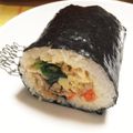 あかしママ's cooksnap of when they made 我が家の恵方巻☆ビビンバ風 太巻き.