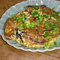 コハク☆。・'s cooksnap of when they made ☆栄養満点♪ふわふわ納豆ひじきおやき☆.