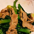 tatsuzou's cooksnap of when they made 豚肉と小松菜のオイスターソース炒め　④.