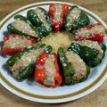 クックGQ32BU☆'s cooksnap of when they made お肉がはがれない！レンチン肉づめピーマン.