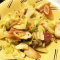 hiraria's cooksnap of when they made ☆きゃべつとちくわのベーコン炒め☆.