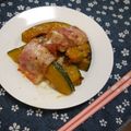 ♡michiyo♡'s cooksnap of when they made かぼちゃのハムロール.