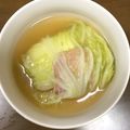 ハカセくん's cooksnap of when they made おもちとベーコンの白菜巻き★スープ.