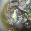 HoneyManta's cooksnap of when they made 牛肉と葱の和風だしにゅうめん.