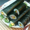 Quick　hiyoko's cooksnap of when they made 節分✿恵方巻(巻き寿司）.