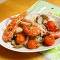 komutatata's cooksnap of when they made ✿簡単★白身魚のアクアパッツア✿.