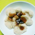 クック2CVDAM's cooksnap of when they made 幼児のおやつに　豆腐白玉みたらし団子　.