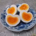 ＠迷子＠'s cooksnap of when they made 可愛く演出＊ハート形のゆで卵＊.