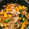 きららんらん☆'s cooksnap of when they made かぼちゃ、豚肉、舞茸の秋炒め.
