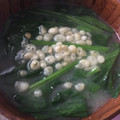amileamila's cooksnap of when they made 簡単お味噌汁☆ホウレン草と天かす.