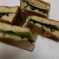 denisato's cooksnap of when they made 大葉の香りが爽やかなチーズ昆布サンド.
