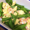 hellogen's cooksnap of when they made スナップエンドウとエビと卵の中華風炒め.