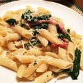 lefty_0909's cooksnap of when they made ベーコンとほうれん草のペンネ.