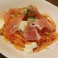 こりんママ8's cooksnap of when they made トマトとモッツァレラチーズのパスタ.