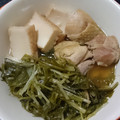 クック7WMCG5☆'s cooksnap of when they made 水菜と油揚げの煮びたし鶏モモ肉を加えて.