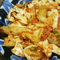 murakoo's cooksnap of when they made 簡単！卵白とキムチのお好焼き風おつまみ♡.