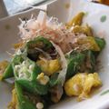 ちばたま's cooksnap of when they made オクラの卵とじ.