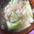 amileamila's cooksnap of when they made お味噌汁に☆あげ玉トッピング.