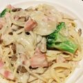 na61sa's cooksnap of when they made 簡単♡きのこたっぷりクリームパスタ.