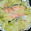 松本政宗's cooksnap of when they made フライパンで鮭のホイル焼き.