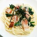 美貴姉's cooksnap of when they made 娘作♡ほうれん草の和風スパゲッティー♡.