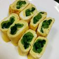 myとんすけ's cooksnap of when they made 簡単、小松菜チーズの卵焼き.
