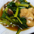 ポキコちゃん's cooksnap of when they made 小松菜とお揚げのさっと煮.