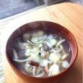 caruga's cooksnap of when they made 牡蠣とネギのシンプル塩味鍋（でもうまい）.
