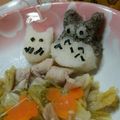 セグちゃん's cooksnap of when they made ﾐﾙﾌｨｰﾕ 鍋 大根おろしアートトトロ.