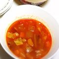 愛キュー's cooksnap of when they made トマトジュースでミネストローネ.