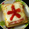 ＊なぁ＊'s cooksnap of when they made 卵サラダとベーコンチーズのトースト.