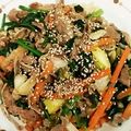 あゆみぼん's cooksnap of when they made 牛肉とほうれん草のオイスター炒め.