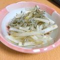 まこっち★'s cooksnap of when they made 大根サラダ～じゃこと大根の葉炒めのせ～.