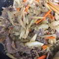 ダサコ's cooksnap of when they made 簡単 コストコ プルコギで作る 牛ゴボウ.