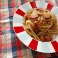 ミナいちご's cooksnap of when they made 簡単☆甘辛すき焼き風の焼きうどん.