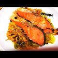 ORIHAM's cooksnap of when they made ☼フライパンで♪鮭のちゃんちゃん焼き.