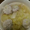 せつせつせつ's cooksnap of when they made 風邪っぴきさんへ♡白菜と鶏だんごスープ.