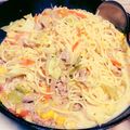 カルダモンティ's cooksnap of when they made 残りパスタで野菜たっぷりちゃんぽん.