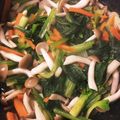 ミニマムさん's cooksnap of when they made 副菜に☆小松菜としめじの煮物♡.