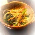 maiharunao's cooksnap of when they made 小松菜・なめ茸・モヤシのおひたし.